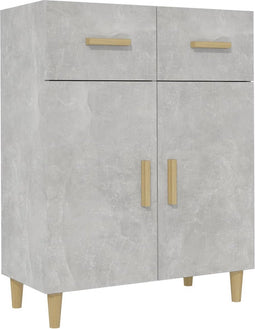 vidaXL - Dressoir - 69,5x34x89 - cm - bewerkt - hout - betongrijs