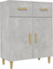 vidaXL - Dressoir - 69,5x34x89 - cm - bewerkt - hout - betongrijs