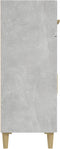 vidaXL - Dressoir - 69,5x34x89 - cm - bewerkt - hout - betongrijs