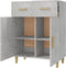 vidaXL - Dressoir - 69,5x34x89 - cm - bewerkt - hout - betongrijs