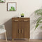 vidaXL - Dressoir - 69,5x34x89 - cm - bewerkt - hout - bruin - eikenkleur