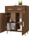 vidaXL - Dressoir - 69,5x34x89 - cm - bewerkt - hout - bruin - eikenkleur