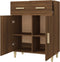 vidaXL - Dressoir - 69,5x34x89 - cm - bewerkt - hout - bruin - eikenkleur