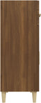 vidaXL - Dressoir - 69,5x34x89 - cm - bewerkt - hout - bruin - eikenkleur