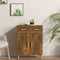 vidaXL - Dressoir - 69,5x34x89 - cm - bewerkt - hout - gerookt - eikenkleurig