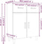 vidaXL - Dressoir - 69,5x34x89 - cm - bewerkt - hout - gerookt - eikenkleurig