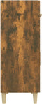 vidaXL - Dressoir - 69,5x34x89 - cm - bewerkt - hout - gerookt - eikenkleurig