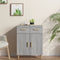 vidaXL - Dressoir - 69,5x34x89 - cm - bewerkt - hout - grijs - sonoma - eikenkleurig