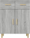 vidaXL - Dressoir - 69,5x34x89 - cm - bewerkt - hout - grijs - sonoma - eikenkleurig