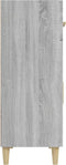 vidaXL - Dressoir - 69,5x34x89 - cm - bewerkt - hout - grijs - sonoma - eikenkleurig