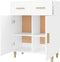 vidaXL - Dressoir - 69,5x34x89 - cm - bewerkt - hout - wit