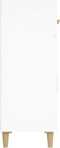vidaXL - Dressoir - 69,5x34x89 - cm - bewerkt - hout - wit