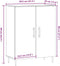 vidaXL - Dressoir - 69,5x34x90 - cm - bewerkt - hout - artisanaal - eikenkleur