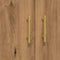 vidaXL - Dressoir - 69,5x34x90 - cm - bewerkt - hout - artisanaal - eikenkleur