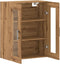 vidaXL - Dressoir - 69,5x34x90 - cm - bewerkt - hout - artisanaal - eikenkleur