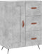 vidaXL - Dressoir - 69,5x34x90 - cm - bewerkt - hout - betongrijs
