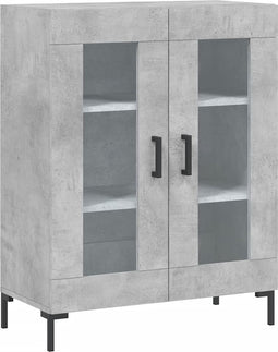 vidaXL - Dressoir - 69,5x34x90 - cm - bewerkt - hout - betongrijs