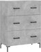 vidaXL - Dressoir - 69,5x34x90 - cm - bewerkt - hout - betongrijs
