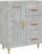 vidaXL - Dressoir - 69,5x34x90 - cm - bewerkt - hout - betongrijs