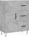 vidaXL - Dressoir - 69,5x34x90 - cm - bewerkt - hout - betongrijs