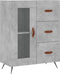 vidaXL - Dressoir - 69,5x34x90 - cm - bewerkt - hout - betongrijs