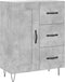 vidaXL - Dressoir - 69,5x34x90 - cm - bewerkt - hout - betongrijs