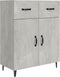 vidaXL - Dressoir - 69,5x34x90 - cm - bewerkt - hout - betongrijs