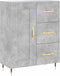 vidaXL - Dressoir - 69,5x34x90 - cm - bewerkt - hout - betongrijs