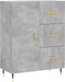 vidaXL - Dressoir - 69,5x34x90 - cm - bewerkt - hout - betongrijs