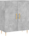 vidaXL - Dressoir - 69,5x34x90 - cm - bewerkt - hout - betongrijs
