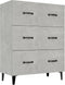 vidaXL - Dressoir - 69,5x34x90 - cm - bewerkt - hout - betongrijs