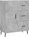 vidaXL - Dressoir - 69,5x34x90 - cm - bewerkt - hout - betongrijs