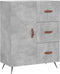vidaXL - Dressoir - 69,5x34x90 - cm - bewerkt - hout - betongrijs