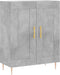 vidaXL - Dressoir - 69,5x34x90 - cm - bewerkt - hout - betongrijs