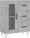 vidaXL - Dressoir - 69,5x34x90 - cm - bewerkt - hout - betongrijs