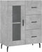 vidaXL - Dressoir - 69,5x34x90 - cm - bewerkt - hout - betongrijs