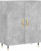 vidaXL - Dressoir - 69,5x34x90 - cm - bewerkt - hout - betongrijs