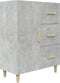 vidaXL - Dressoir - 69,5x34x90 - cm - bewerkt - hout - betongrijs