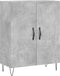 vidaXL - Dressoir - 69,5x34x90 - cm - bewerkt - hout - betongrijs