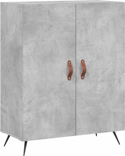 vidaXL - Dressoir - 69,5x34x90 - cm - bewerkt - hout - betongrijs