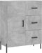 vidaXL - Dressoir - 69,5x34x90 - cm - bewerkt - hout - betongrijs