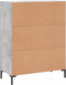 vidaXL - Dressoir - 69,5x34x90 - cm - bewerkt - hout - betongrijs