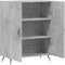 vidaXL - Dressoir - 69,5x34x90 - cm - bewerkt - hout - betongrijs