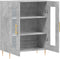 vidaXL - Dressoir - 69,5x34x90 - cm - bewerkt - hout - betongrijs
