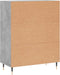 vidaXL - Dressoir - 69,5x34x90 - cm - bewerkt - hout - betongrijs