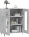 vidaXL - Dressoir - 69,5x34x90 - cm - bewerkt - hout - betongrijs