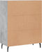 vidaXL - Dressoir - 69,5x34x90 - cm - bewerkt - hout - betongrijs
