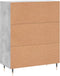vidaXL - Dressoir - 69,5x34x90 - cm - bewerkt - hout - betongrijs