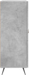vidaXL - Dressoir - 69,5x34x90 - cm - bewerkt - hout - betongrijs