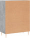 vidaXL - Dressoir - 69,5x34x90 - cm - bewerkt - hout - betongrijs